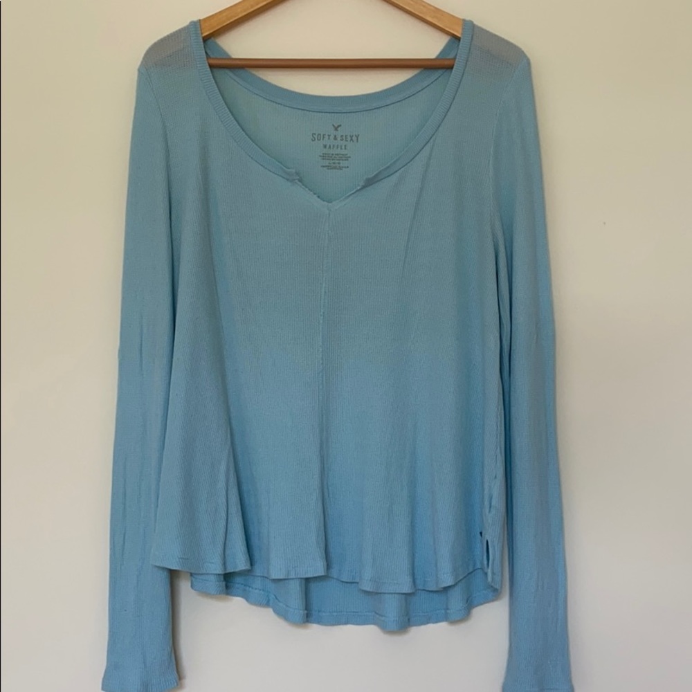 American Eagle Waffle Top